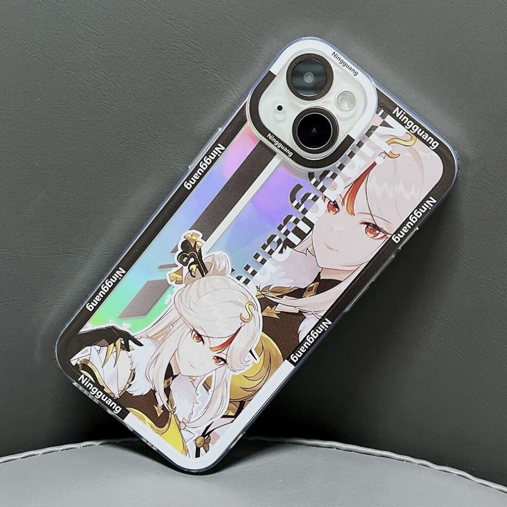 Genshin Impact Led Glowing Phone Case Keqing Genshin Star