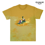 Xiao And QiQi Genshi Impact Yellow T-Shirt
