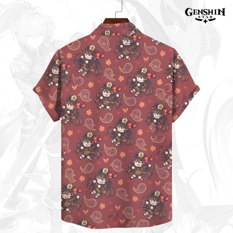 Genshin Impact Button-Up Shirt Hutao