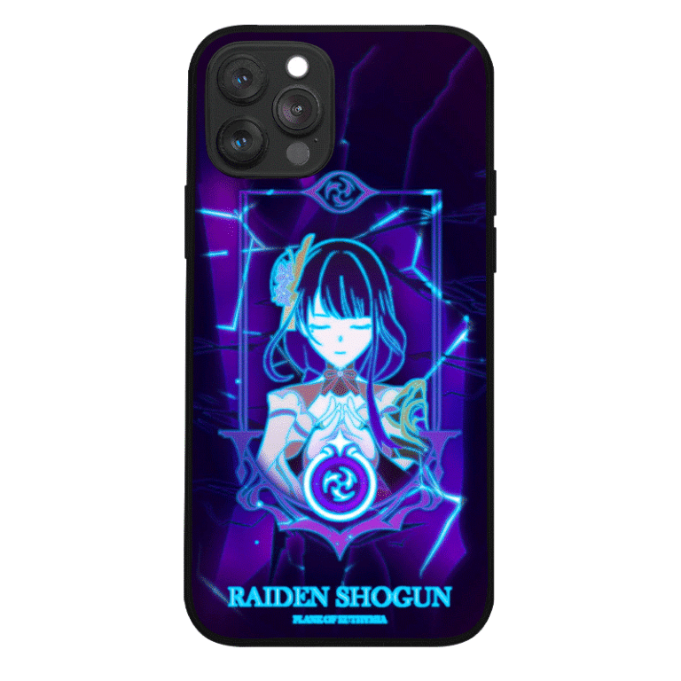 New Genshin Impact Led Phone Case Raiden Genshin Star