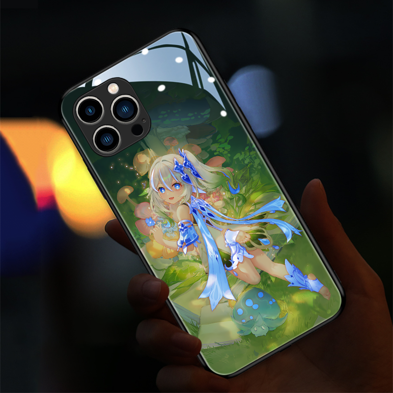 Anime Case Cover Lights | Anime Luminous Case Iphone 8 | Iphone Case Anime  Backlight - Mobile Phone Cases & Covers - Aliexpress
