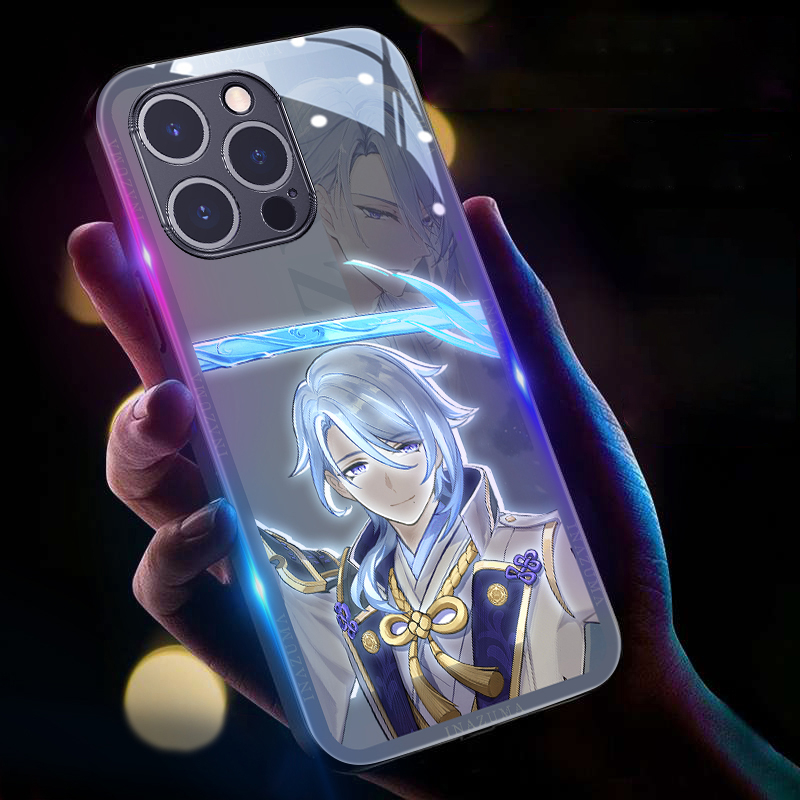 Genshin Impact LED Glowing Phone Case - Ayato
