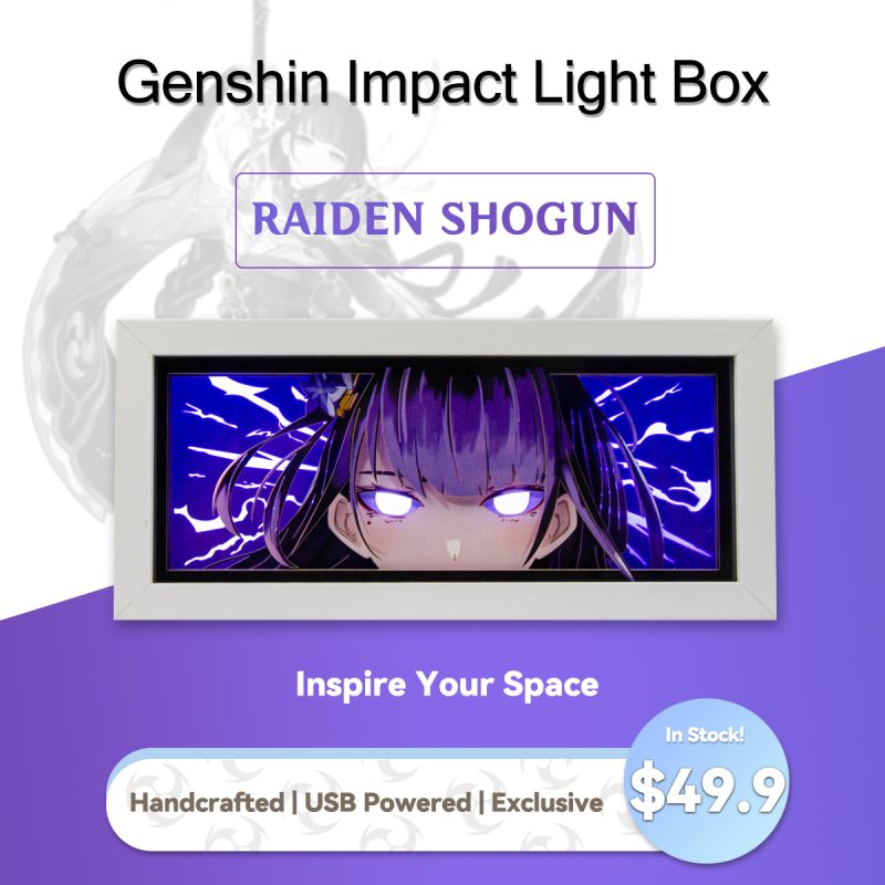 Genshin Impact raiden shogun Light Box-5