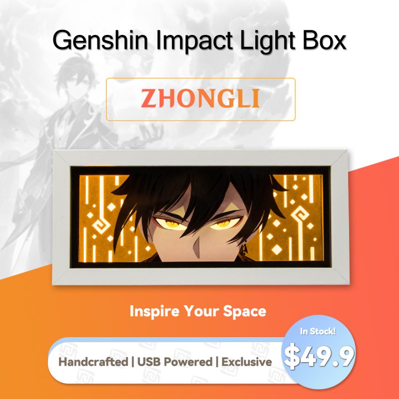Genshin Impact zhongli Light Box-4
