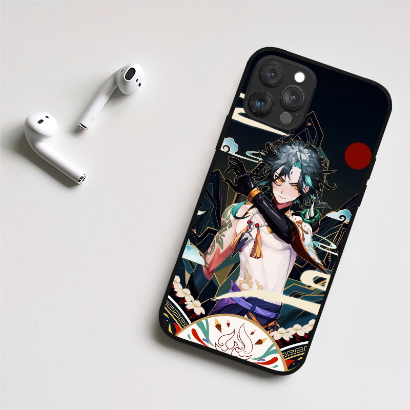 New Genshin Impact Xiao LED Glowing Phone Case